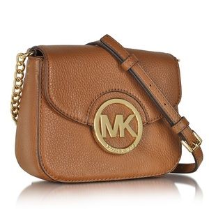 Michael Kors Metallic Fulton Luggage Crossbody Bag